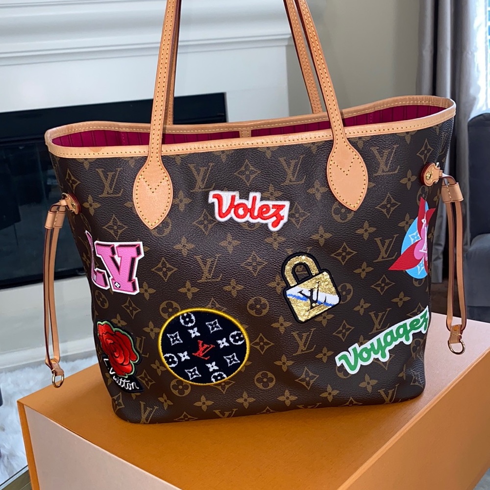 💯% Authentic Louis Vuitton Neverfull Patch Limited Edition